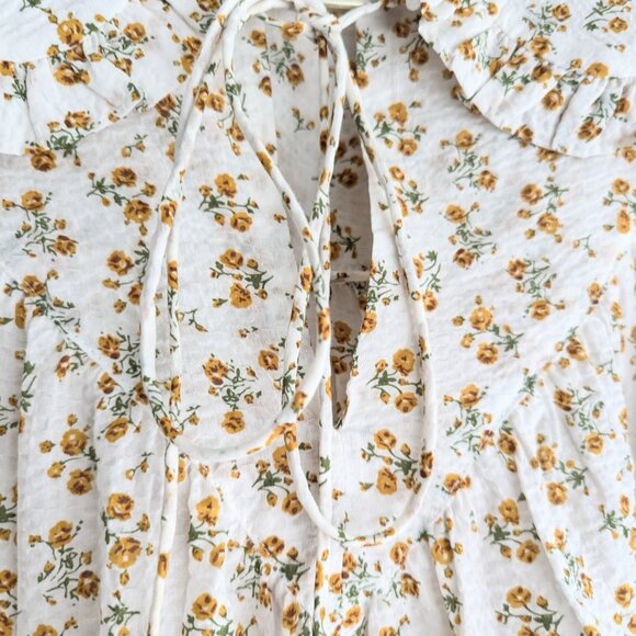 Mango Babydoll Ruffle Blouse - Picture 8 of 12